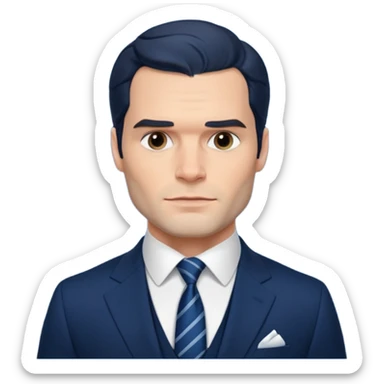 henry cavill in suit sticker