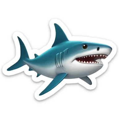 Tiburón malo sticker