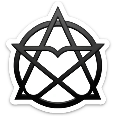 A heartagram like ville valo symbol yk sticker