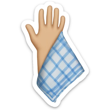 Handkerchief in hand sticker