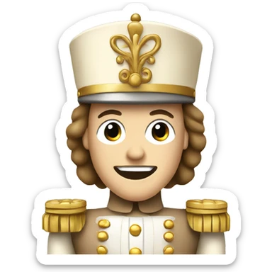 Beige nutcracker sticker