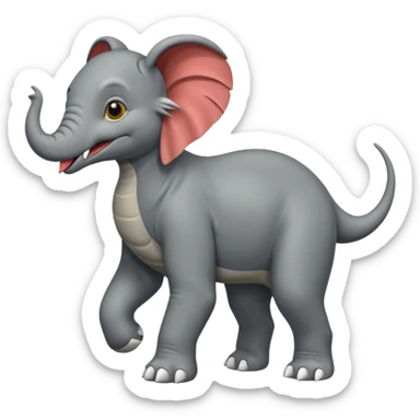 Utahraptor + Dog + Elephant = sticker