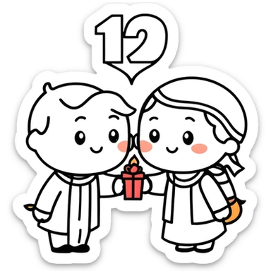 Happy anniversary  sticker