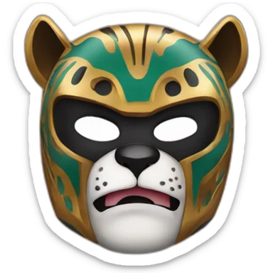 Jaguar luchador sticker