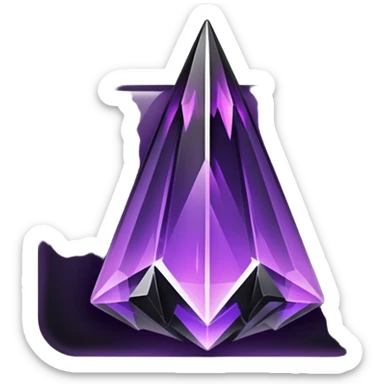 Purplish/black Skyshard crystal sticker