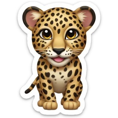 leopard  sticker
