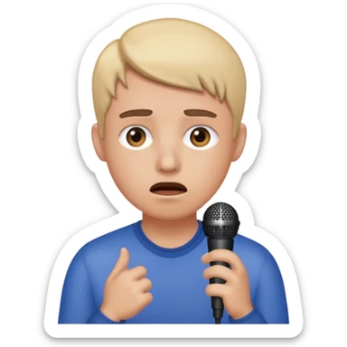 fear of public speaking  sticker