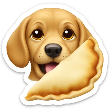 Polish dog eating pierogi sticker