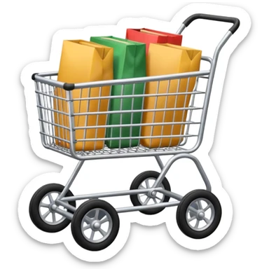 hazme un carrito de comrpas sticker