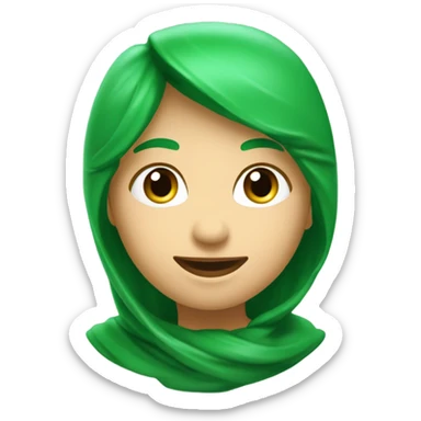 Coeur vert ecrit VIVI sticker