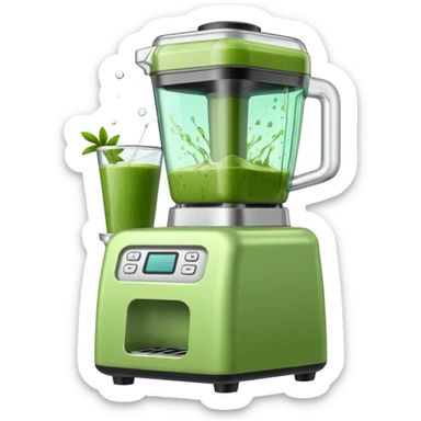 A SMOOTHIE MACHINE WITHOUT THE LID ON, THE SMOOTHIE SPLASHES OUT AND MAKES A MESS sticker