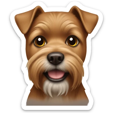 Brown Toterrier  sticker