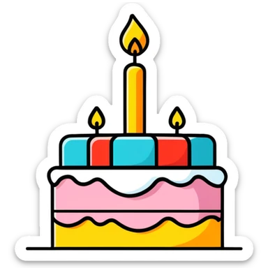 happy birthday  sticker