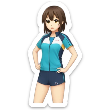 Haruhi Suzumiya In sportswear sticker