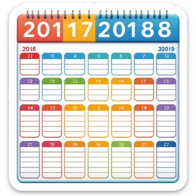 family calendar sticker