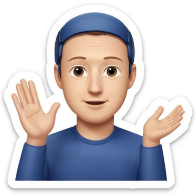 Mark Zuckerberg qui applaudit d un air mesquin  sticker