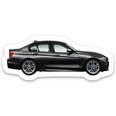 Bmw 3 black sticker