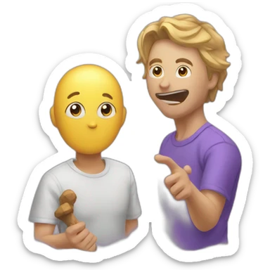 Chat avec une araignées sticker