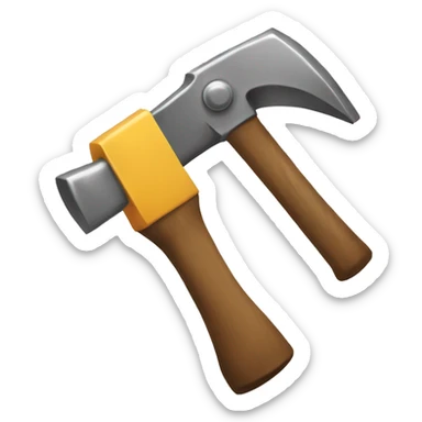 hammer construction simple sticker