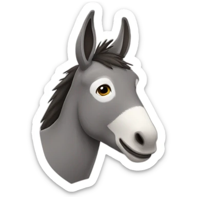 a donkey with the inscription kringe sticker