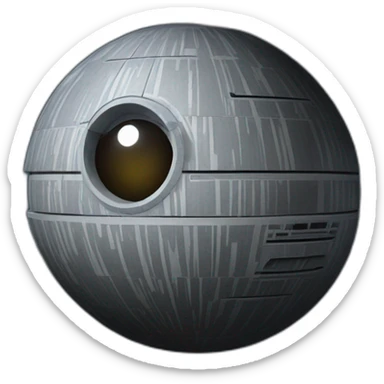 death star face sticker