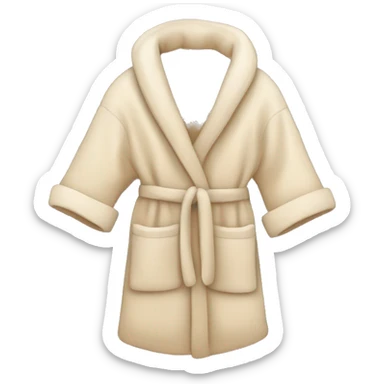 Beige cozy robe sticker