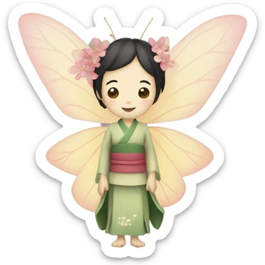 Japanese fairy sticker