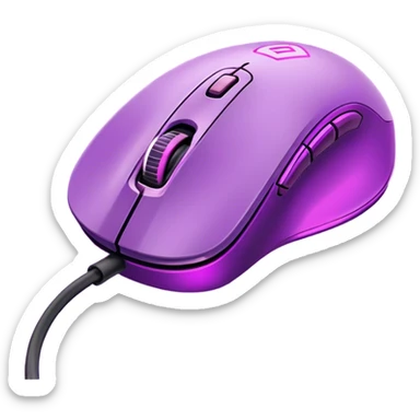 neon Purple gaming mouse sticker
