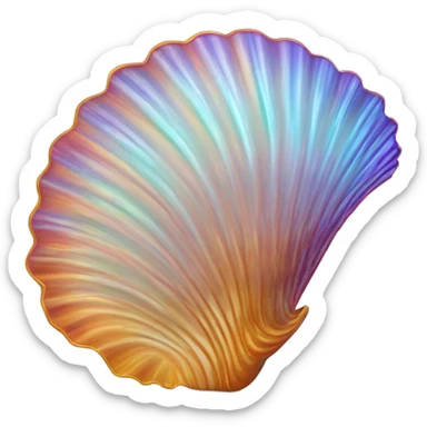 Dancing scallop sticker