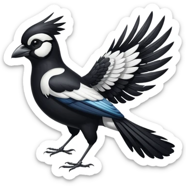 I want a magpie emoji sticker
