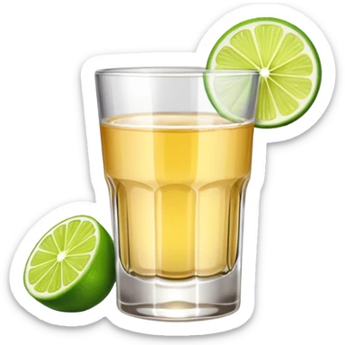 Shot of tequila sticker
