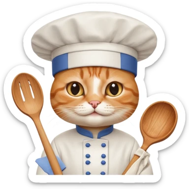 cat who is cooking guru sticker