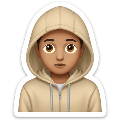 Person Wearing hoodie  sticker