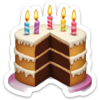 birthday cake sticker