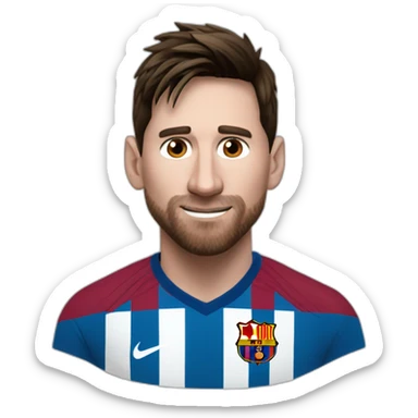 Messi bostezando  sticker