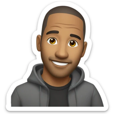 Voice over artist jefferson melo from brazil sticker