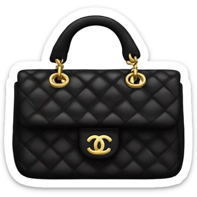 black chanel bag  sticker