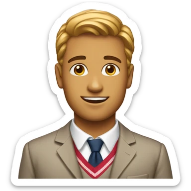 A person that is preppy  sticker