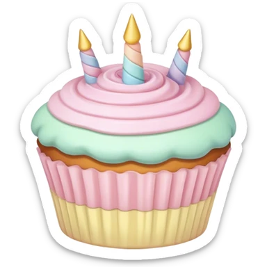 Fairy pastel cake sticker