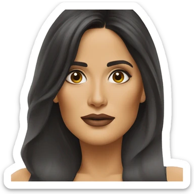 salma hayek face sticker