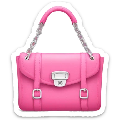 Pink channel purse sticker