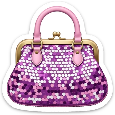 cute glamaholic purse sticker