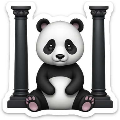 panda féminin dans le palais impérial sticker
