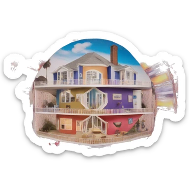 Laurie simmons kaleidoscope house sticker