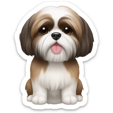 Shihtzu tomando café  sticker
