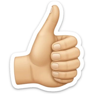Thumbs up sticker