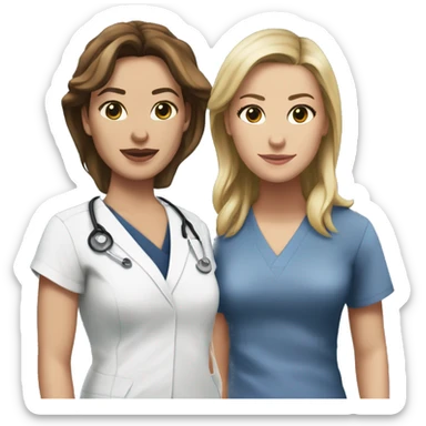 Christina and Meredith from Grey’s Anatomy sticker