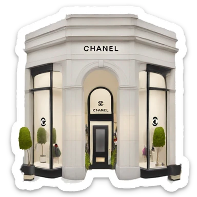 Chanel boutique sticker