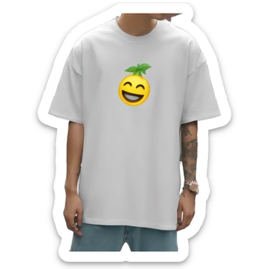 Skater fashion aesthetic baggy clothes graphic t shirt 420 sticker