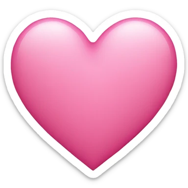 Pink heart sticker